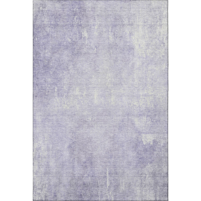 10' X 14' Abstract Washable Area Rug With UV Protection (705797) - Lavender / Ivory