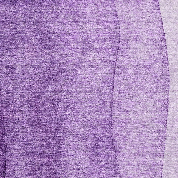 10' X 14' Ombre Washable Area Rug With UV Protection (656370) - Purple / Ivory