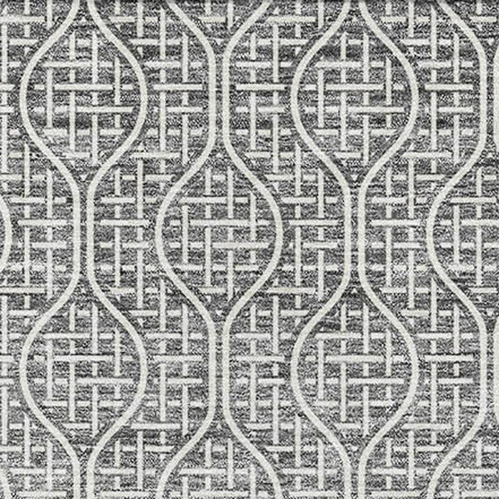 10' X 14' Geometric Washable Area Rug With UV Protection (673627) - Gray / Ivory