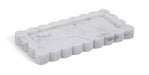 Marble tray by Meridian Furniture featuring a sleek, genuine marble surface and modern rectangular design for home decor.