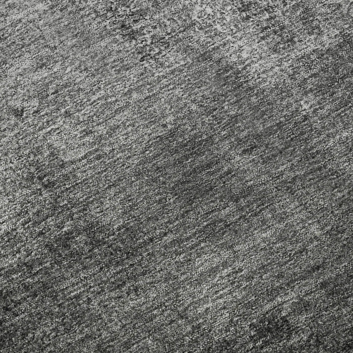 9' X 12' Abstract Washable Area Rug With UV Protection - Gray And Charcoal