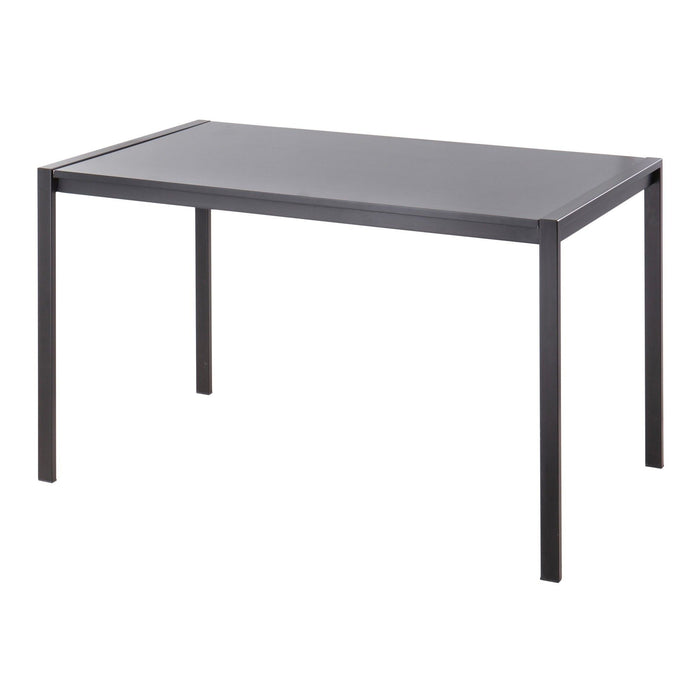 Fuji - Contemporary Dining Table - Black Metal