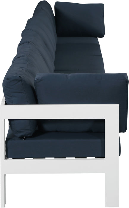 Nizuc - Outdoor Patio Modular Sofa With Frame - Navy