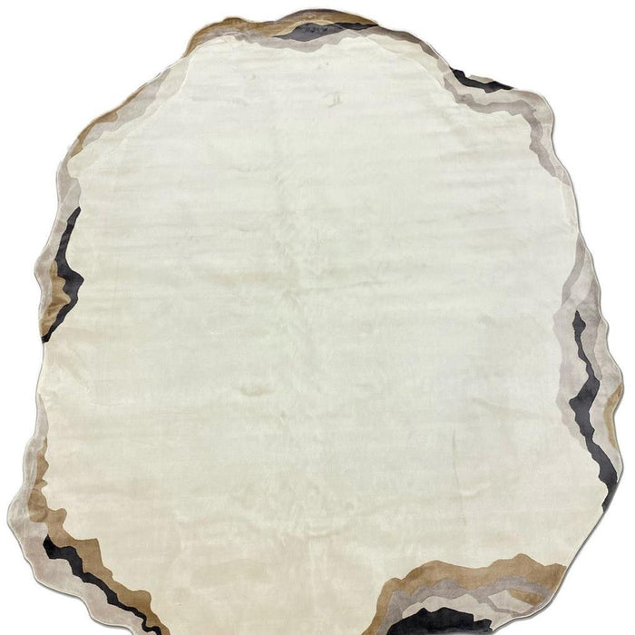7' X 9' Area Rug (722640) - Black / Cream / Gold