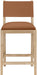 Avon vegan leather counter stool by Meridian Furniture, counter height 24-27 inches with modern design and padded seat.