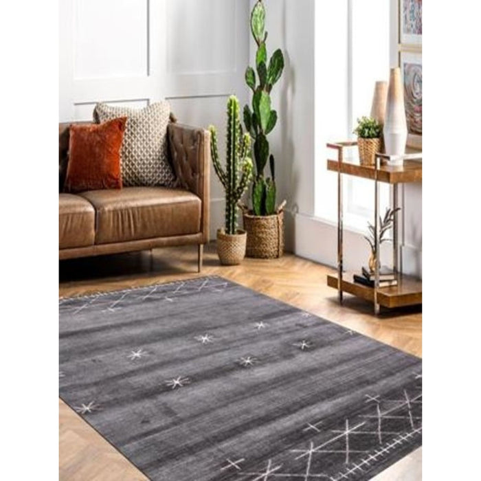 8' x 11' Ombre Hand Loomed Area Rug - Blue And Black