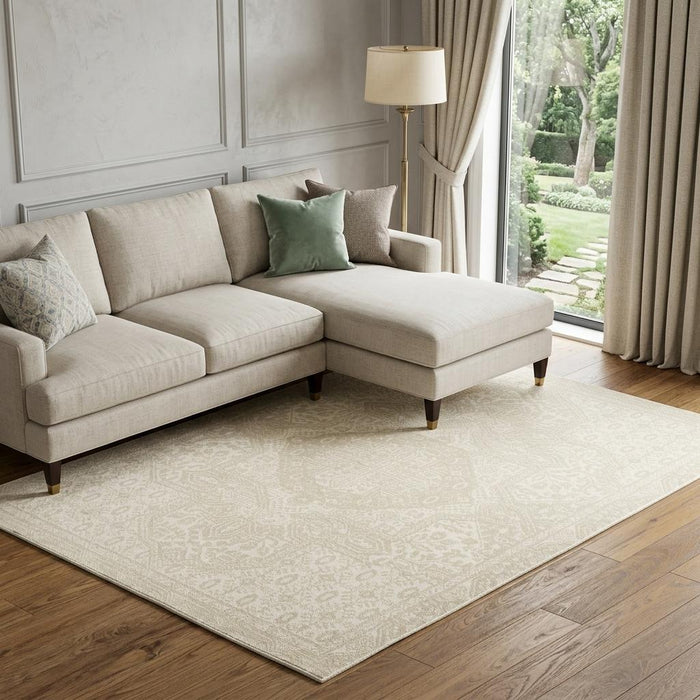 10' X 13' Medallion Area Rug (576435) - Ivory
