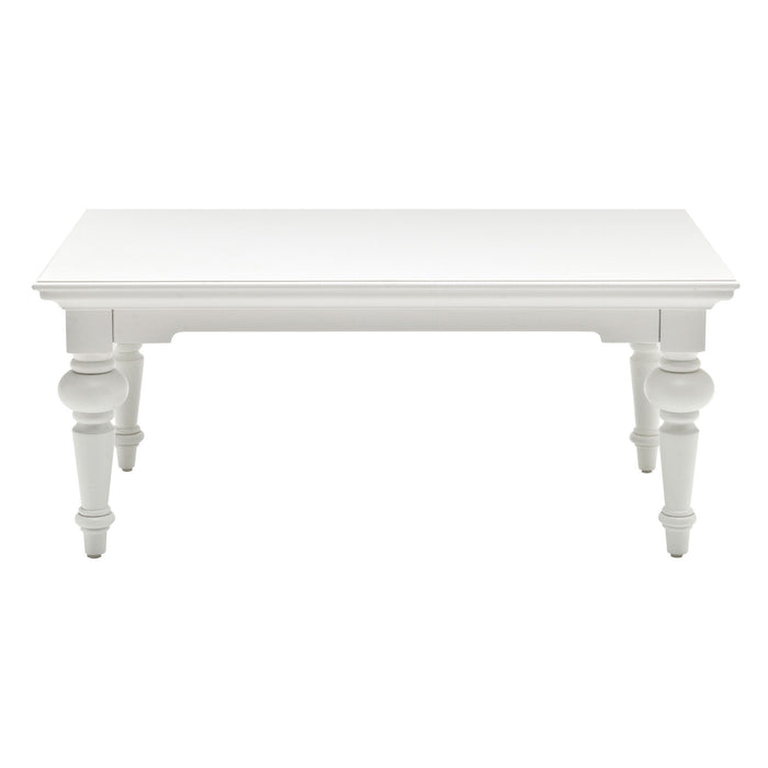 Solid Wood Coffee Table - White