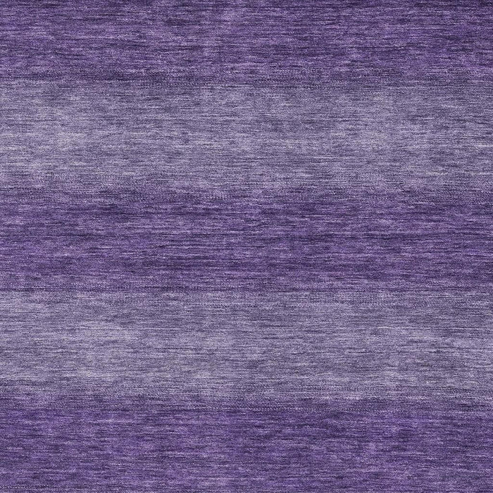 10' X 14' Striped Washable Area Rug With UV Protection (699562) - Purple / Lavender