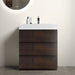 Giga Alice bathroom vanity with large storage, freestanding design, one-piece sink basin, modern style, without drain or faucet.