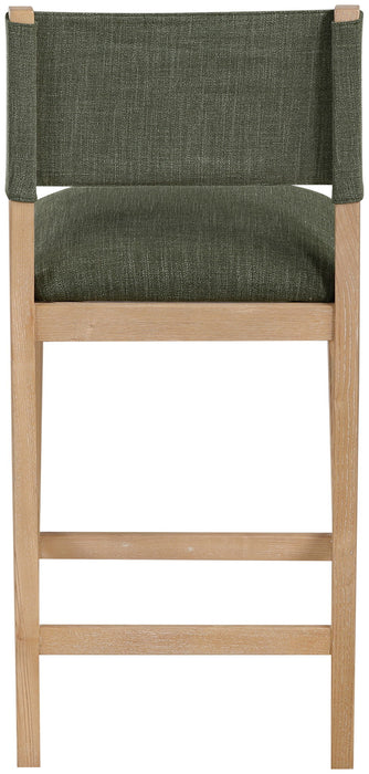 Avon - Linen Textured Performance Fabric Upholstered Counter Stool