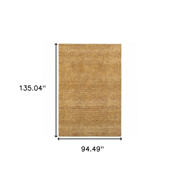 8' x 11' Power Loom Area Rug - Brown