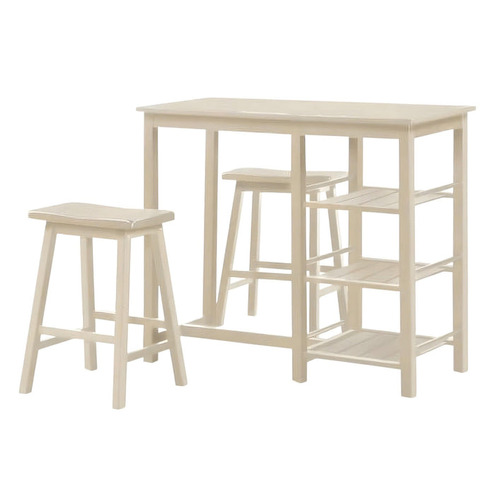 Solid Wood Console Table - Beige