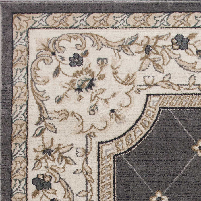 9' x 12' Polypropylene Area Rug - Gray Or Ivory
