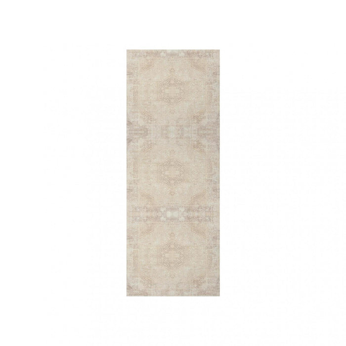 2' X 5' Medallion Runner Rug (534006) - Beige