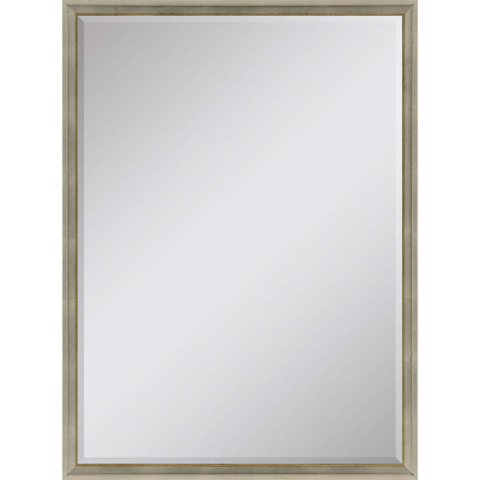 38'' Wood Accent Mirror - Silver