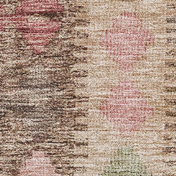 10' X 14' Geometric Washable Area Rug With UV Protection (691824) - Brown / Pink / Teal