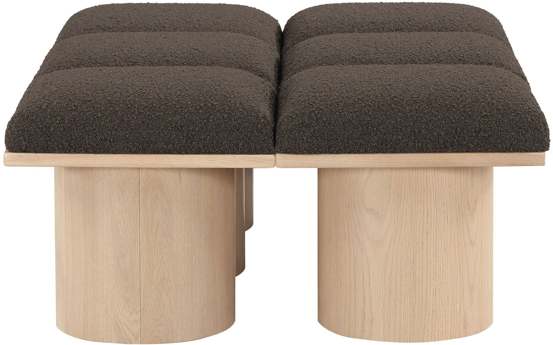 Pavilion - 6 Piece Modular Bench With Natural Base