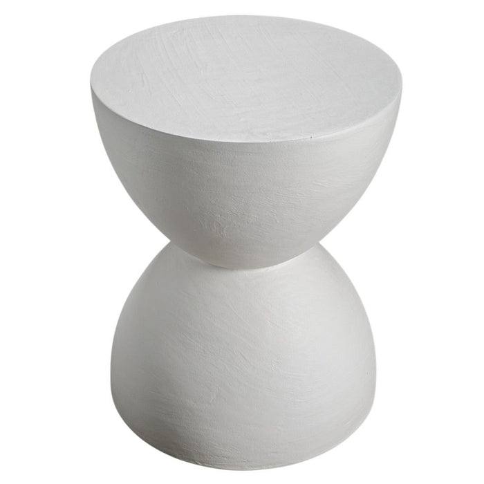 21" Wood Square End Table - White