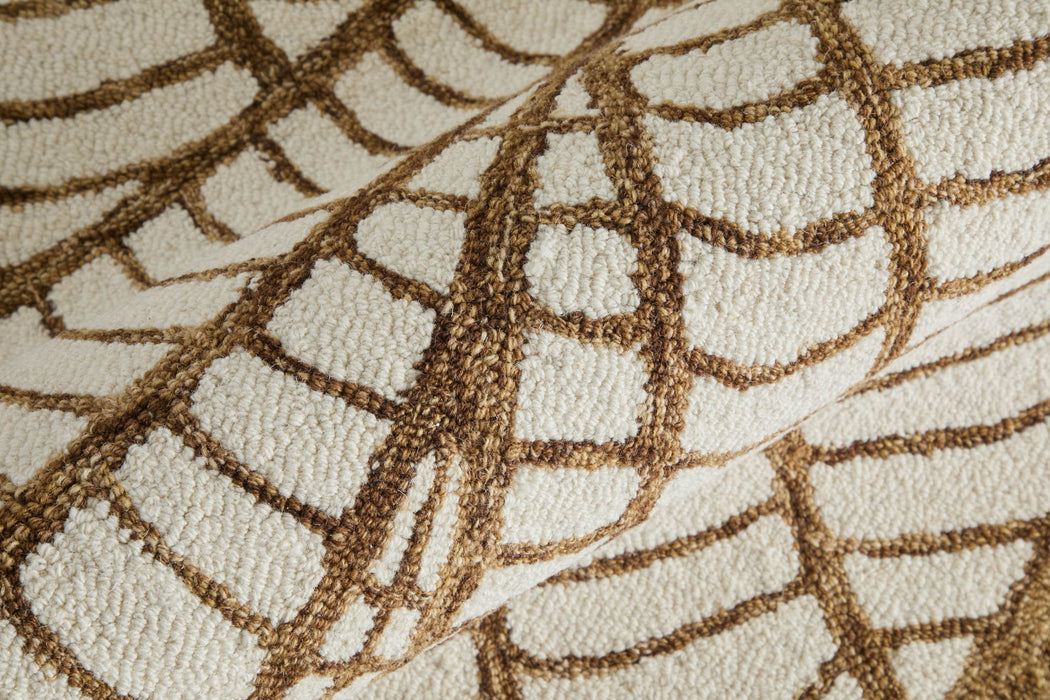 12' X 15' Wool Hand Tufted Area Rug (722381) - White / Brown