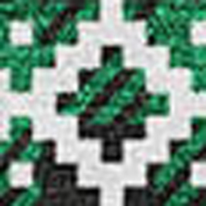 10' X 14' Abstract Geometric Washable Area Rug With UV Protection (701972) - Green / Black / Ivory
