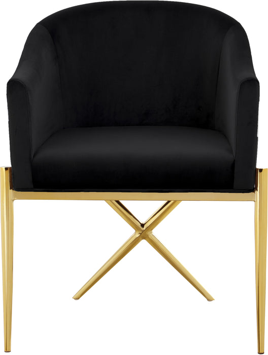 Xavier - Dining Chair with Gold Legs