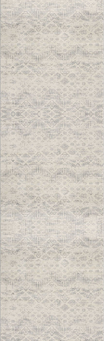 16' Abstract Runner Rug (610277) - Beige / Gray