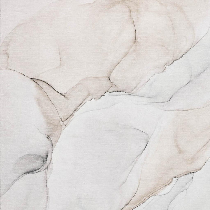 10' X 14' Abstract Washable Area Rug With UV Protection (647158) - Ivory / Beige