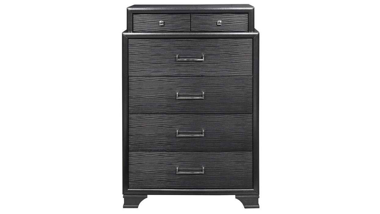 Jordyn - 5 Piece Full Bedroom Set - Gray