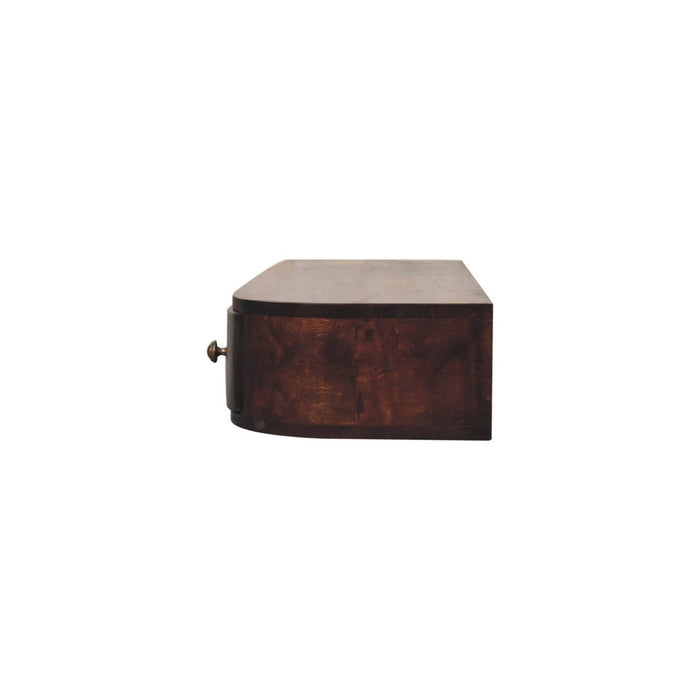 Solid Wood Console Table With Shelf With Drawer (723419) - Brown