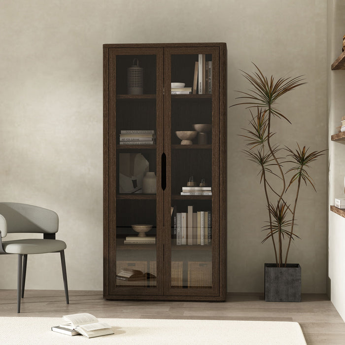Manhattan Rivington - Bookcase Cabinet With Glass Doors