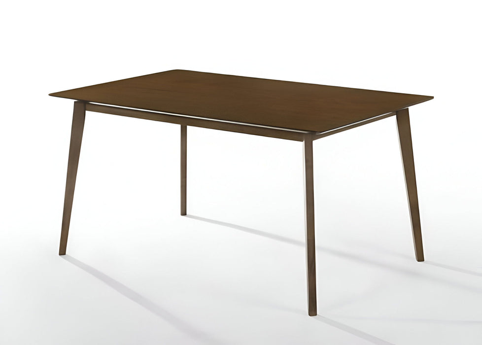 59" Solid Wood Dining Table - Brown