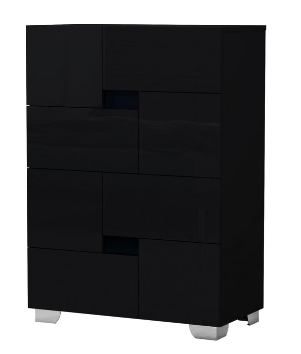 Superb High Gloss Chest - Black
