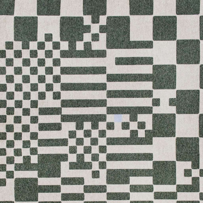 9' X 13' Geometric Washable Area Rug (551855) - Green / Orange