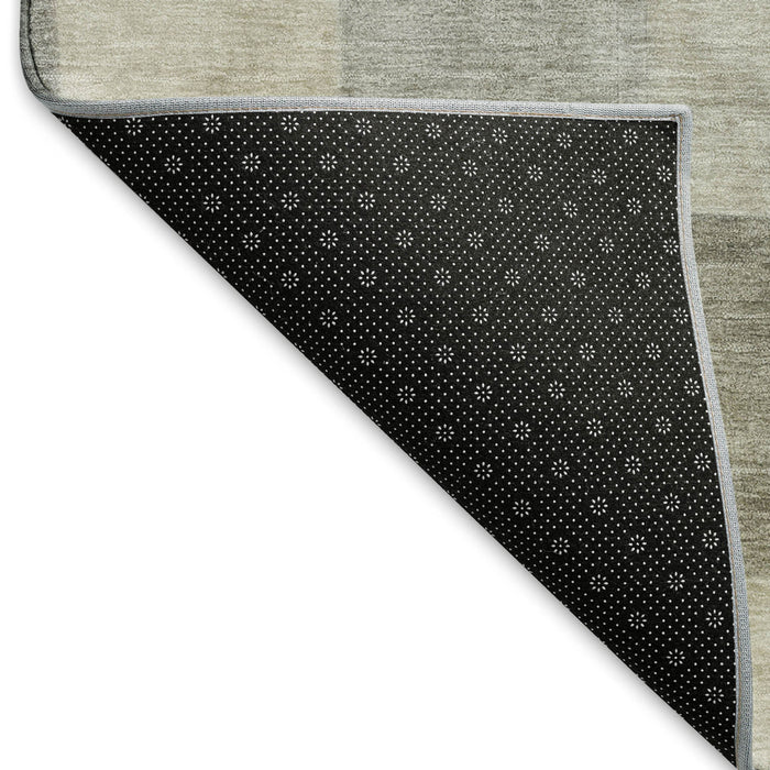 10' X 14' Geometric Washable Area Rug With UV Protection (692601) - Taupe / Ivory / Khaki