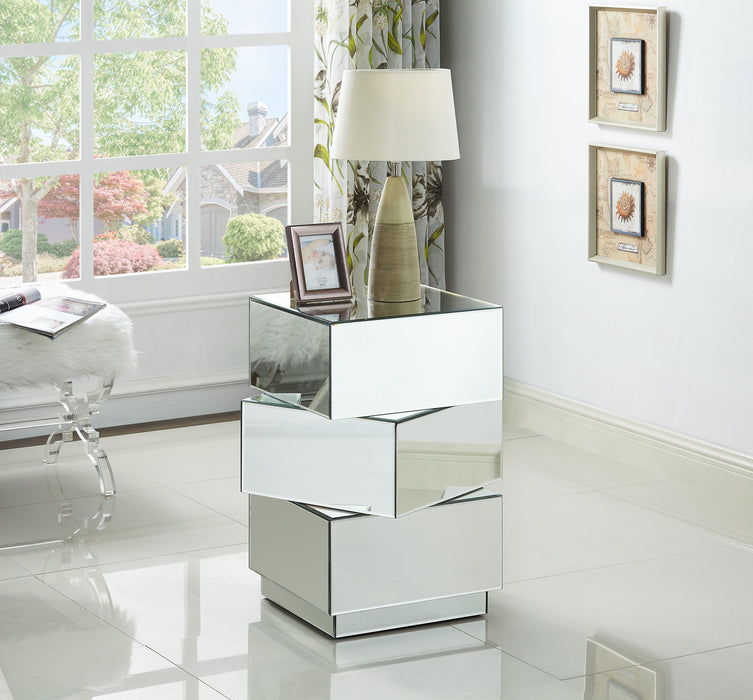 Haven - End Table - Pearl Silver