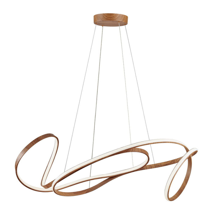 Metal LED Dimmable Smart Enabled Chandelier - Brown