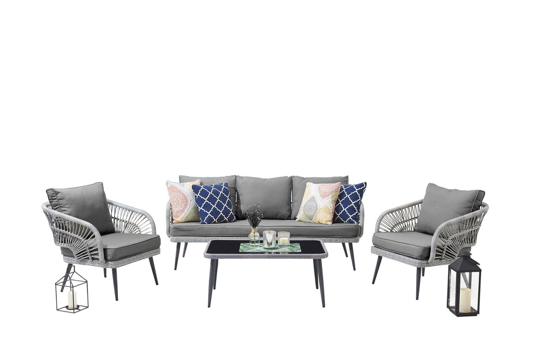 Manhattan Riviera - 4-Piece Conversation Outdoor Set