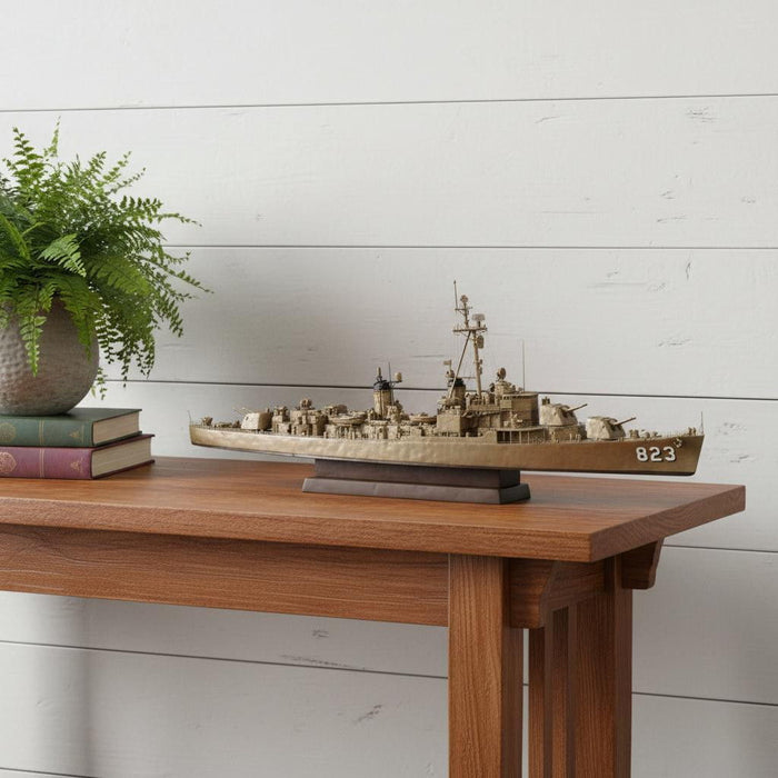 Hand Painted Model Boat (624295) - Light Brown