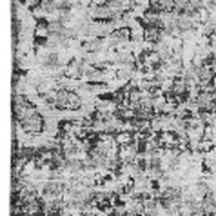 8' X 10' Floral Washable Area Rug With UV Protection (653204) - Gray / Ivory