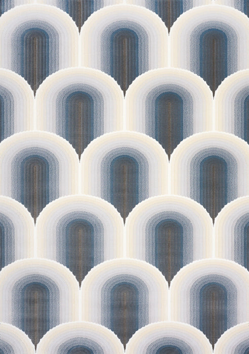 8' X 11' Geometric Area Rug (661283) - Cream / Blue