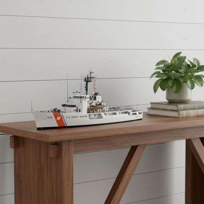 Hand Painted Model Boat (624519) - White