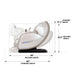 Giga Titan 4D Advent massage chair with taupe upholstery, featuring intelligent control and ergonomic design.