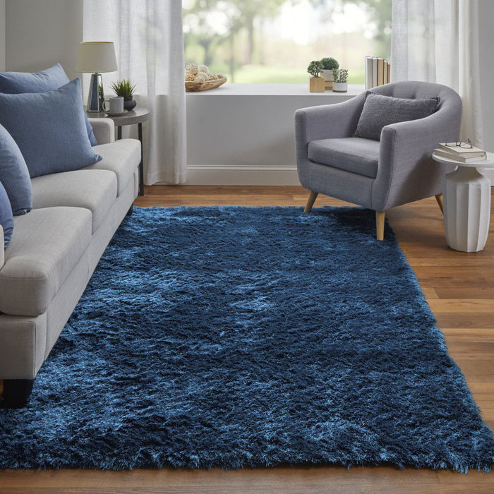 8' x 10' Shag Tufted Handmade Area Rug - Blue And Green