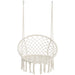 Giga macrame hanging hammock chair with rope swing design, suitable for indoor and outdoor relaxation, featuring woven rope details.