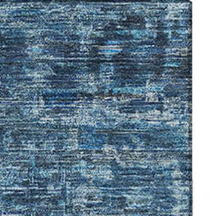 10' X 14' Oriental Washable Area Rug With UV Protection (699903) - Blue / Navy Blue