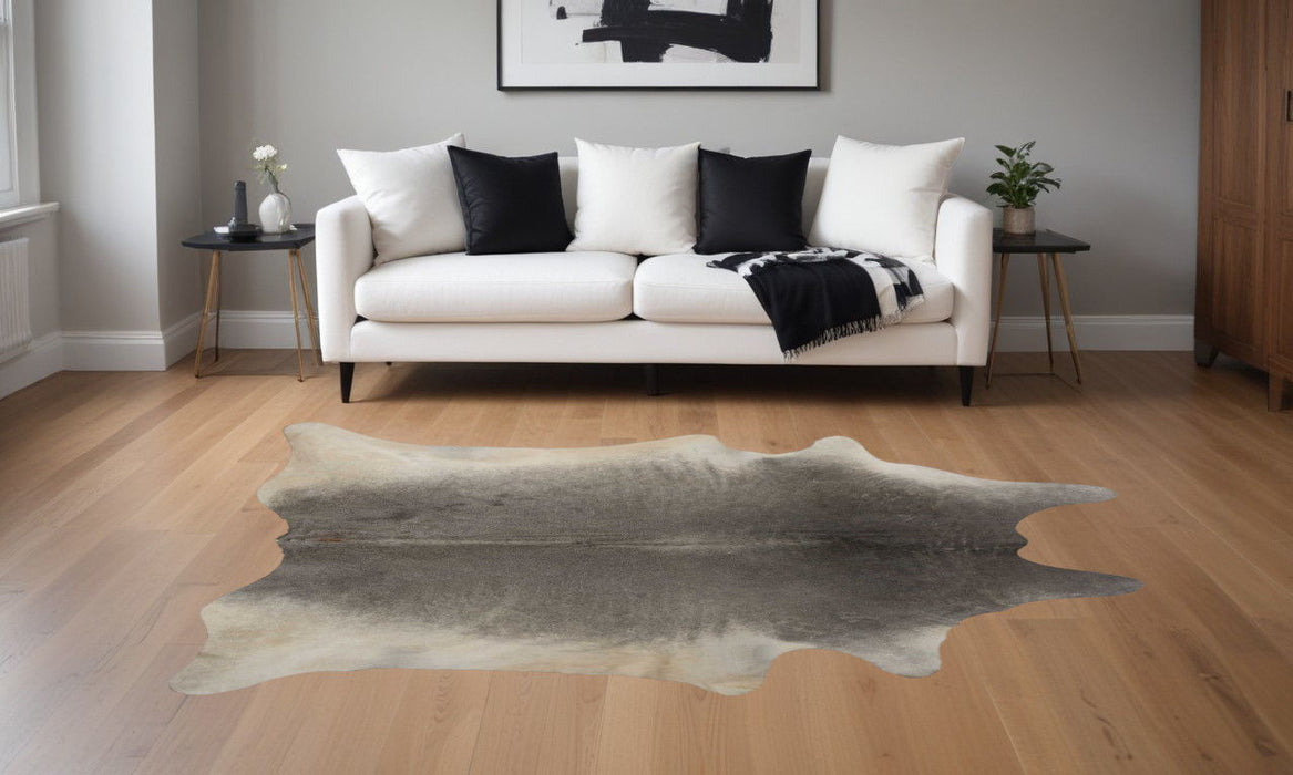 60" x 84" Cowhide - Area Rug - Gray