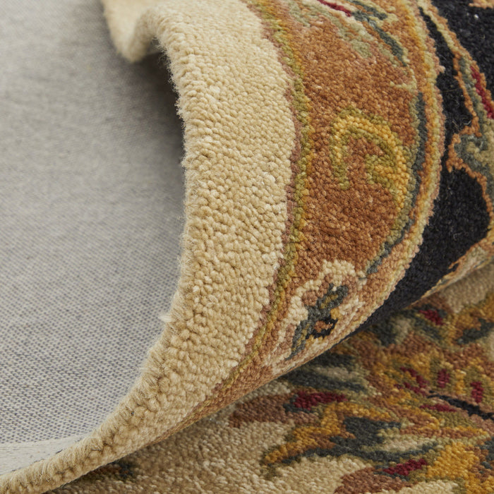 5' X 8' Oriental Hand Tufted Area Rug - Tan