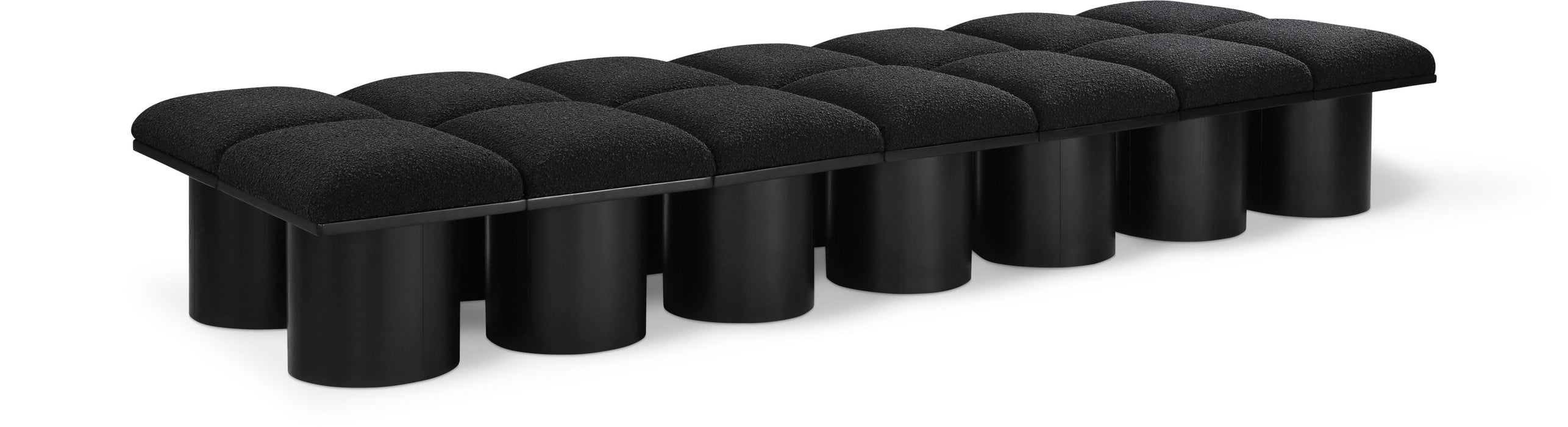 Pavilion - 14 Piece Modular Bench With Black Base
