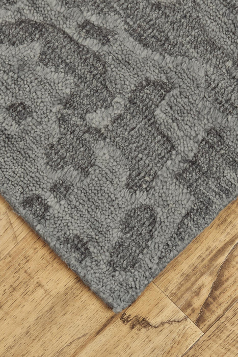 9' X 13' Abstract Hand Woven Area Rug (744413) - Gray / Black